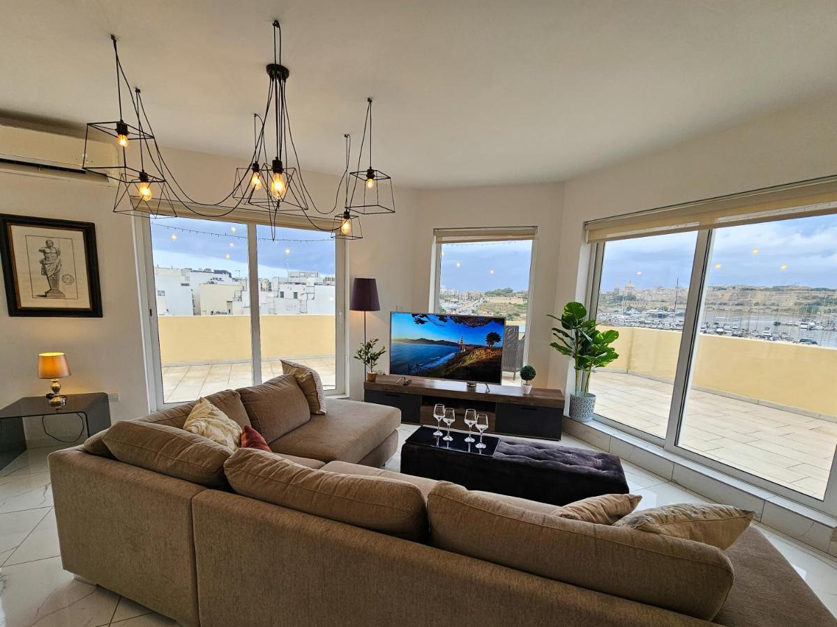 Mive Luxury Sea View Penthouse Apartment Gzira Bagian luar foto